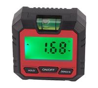 ViaGasaFamido Rapporteur d'angle Numérique, Matériau ABS avec Base Magnétique, Mesure Précise de 0 à 104 Fahrenheit pour les Projets de Bricolage et l'artisanat (rouge)