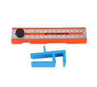 ViaGasaFamido Règle de Traçage Multi-angle, Outil Rapporteur Coulissant Réglable avec Niveau à Bulle et Marquage à Point Fixe, pour les Projets de Menuiserie et D'artisanat