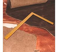 ViaGasaFamido Règle en Aluminium Try Square L Square, Outil de Mesure de Haute Précision 0-600 Mm pour l'inspection de la Coupe du Cuir du Travail du Bois, Règle Multifonctionnelle Durable pour