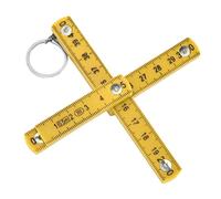 ViaGasaFamido Règle Pliante en Plastique, Matériau ABS, Bâton de Mètre Pliant Compact et Portable pour les Projets de Menuiserie et de Bricolage, Longueur 50 Cm, Idéal pour l'artisanat et la Pose