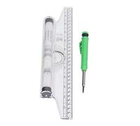 ViaGasaFamido Règle Roulante de Mesure 30 Cm, en Plastique, Outil de Dessin Facile à Utiliser pour les étudiants et le Bureau avec Diverses Formules et Types de Mesures