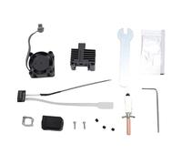 ViaGasaFamido Remplacement Hot End pour Imprimante 3D P1 P1S avec Buse en Acier trempé de 0,4 Mm, Ventilateur de Refroidissement en Céramique et Thermistance, Kit D'assemblage Complet