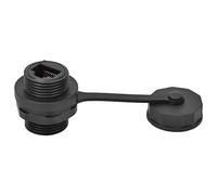 ViaGasaFamido RJ45 Cat5 Cat6 Adaptateur de Support de Panneau Femelle Pashernet Passer par le Connecteur IP67 Connecteur D'épreuve de L'eau 8 Broches avec Couvercle (Cœur)