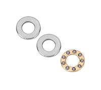ViaGasaFamido Roulement à Billes de Butée 10 Pièces, Roulements Miniatures en Acier de Haute Précision, Faible Friction pour les Applications de Machines (F5-10M5*10 * 4mm)