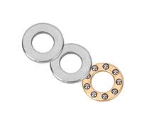ViaGasaFamido Roulement à Billes de Butée 10 Pièces, Roulements Miniatures en Acier de Haute Précision, Faible Friction pour les Applications de Machines (F5-11M 5 * 11 * 4.5mm)