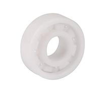 ViaGasaFamido Roulement à Billes en Céramique ZrO2 696, 6mm x 15mm x 5mm, Haute Précision, Rainure Profonde, Blanc