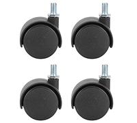 ViaGasaFamido Roulettes 4 Pièces 1,5 Pouces, Roues en Plastique à Roulement Lisse, Rotative à 360 Degrés pour Armoires et Meubles