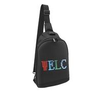 ViaGasaFamido Sac Banane avec Affichage LED, Tissu Oxford, écran Programmable, Sac à Bandoulière Tendance, alimenté par USB, Contrôle par Application Bluetooth, étanche pour Les Déplacements