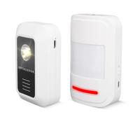 ViaGasaFamido Sonnette sans Fil avec Capteur de Mouvement, Rotative à 360 Degrés avec Angle Réglable, 32 Mélodies, Idéale pour la sécurité de la Maison Intelligente et les Soins aux Personnes âgées