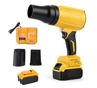 ViaGasaFamido Souffleur de Feuilles sans Fil 21 V, Souffleur 80 000 TR/Min avec 2 Batteries 3000 MAh et Chargeur Rapide, pour Nettoyer Les Feuilles Humides, Les Débris Lourds et l'herbe (#1)