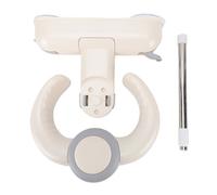 ViaGasaFamido Support de Bain pour bébé, Station de Bain Murale Pliable et Réglable pour les Tout-petits, avec Ventouses Sécurisées, Conception Permettant de Gagner de L'espace (Gris Blanc)