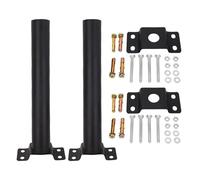 ViaGasaFamido Support de Poteau Lumineux, Support de Montage à Angle Réglable en Acier allié avec Rotation à 180 Degrés pour Lampadaire Solaire