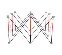 ViaGasaFamido Table de Travail Pliante Portable, capacité de Charge Robuste de 900 Kg, avec Cadre en Acier au Manganèse, pour Le Travail du Bois, Le Garage et la Construction