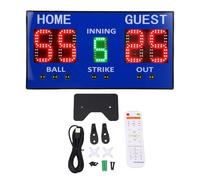 ViaGasaFamido Tableau de Bord à 5 Chiffres, Tableau de Bord Multifonctionnel à LED avec Télécommande, pour Les Jeux de Baseball, de Basket-Ball, de Tennis, de Volley-Ball, D'intérieur et