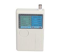 ViaGasaFamido Testeur de Câble, Testeur de Fil USB Multifonction RJ45 BNC RJ11 avec Buzzer et Affichage LED pour Ingénieurs Professionnels, Test de Court-circuit et Maintenance
