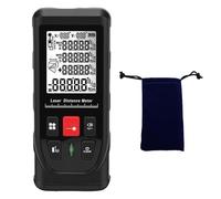 ViaGasaFamido Testeur de Distance Numérique avec écran LCD rétroéclairé de 50 Mètres, Outil de Mesure Polyvalent avec Commutation d'unité et Niveau à Bulle pour Le Calcul de Surface et de