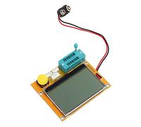 ViaGasaFamido Testeur de Transistor, écran Graphique LCD, Outil électronique de Bricolage pour les Passionnés, Mesure les Transistors, les Diodes et les Condensateurs avec écran LCD 12864, adapté