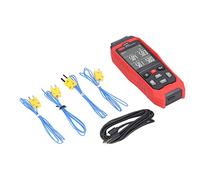 ViaGasaFamido Thermomètre à Thermocouple de Type K Thermomètre Numérique à 4 Canaux avec Exportation de Données USB Alarme Haute et Basse pour Laboratoires Industriels