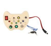 ViaGasaFamido Toddler Occupé Conseil en Bois Bambin Conseils Sensoriels avec 7 LED Lumières Interrupteur Cultiver Observation Promouvoir Parent Enfant Relation