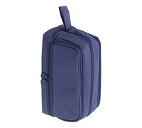 ViaGasaFamido Trousse Rose Multicouche, Papeterie Durable, Poche Zippée pour Artistes et Employés de Bureau, Prise en Main Facile. (Bleu foncé)