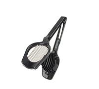 ViaGasaFamido œufs pour œufs Durs, Outil de Cuisine Portable avec Double Lames pour Tranches Rondes, Base Antidérapante, Lavable au Lave-vaisselle