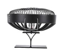 ViaGasaFamido Ventilateur de Poêle alimenté par la Chaleur, Ventilateur de Cheminée Silencieux en Alliage d'aluminium pour une Répartition Efficace de la Chaleur, Idéal pour les Poêles à Bois et