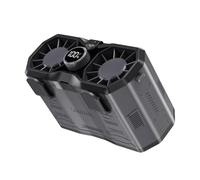ViaGasaFamido Ventilateur de Taille Rechargeable, Ventilateur de Ceinture Portable à Clipser 15 000 MAh avec Affichage LED et Réglage Continu à 100 Niveaux, pour les Sports de Plein Air et