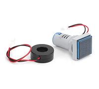 ViaGasaFamido Voltmètre de Courant, Matériau ABS, Double Affichage pour Tension et Courant, Plage de Tension 60-500 V, Idéal pour l'entretien des équipements électriques (BLUE)