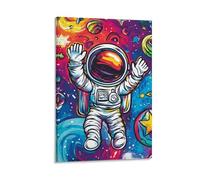 VIAGECSKE Astronaute Murale Décoration Murale Peinture Sur Toile Impression Sur Toile Pour La Décoration De La Maison 12x18inch(30x45cm)
