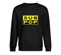 Viagem Sub Pop Records Blacks Sweat-shirt à col rond pour homme Noir, Noir , L
