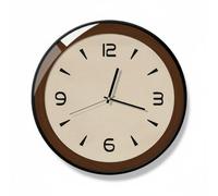 Viahsen Horloge Murale Rétro Élégante Horloge Mur Murale Analogique Silencieuse Pendule Aiguille sans Tic Mouvement Précis Affichage Clair Chiffres Gros, 8 Pouces
