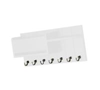 Viahsen Organiseur En Bois pour Clés et Lettres avec Sept Crochets pour Lettres, Accessoires, Porte-clés et Sangles ; Installation Simple ; Convient Au, Blanc