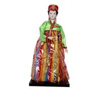 Viahsen Poupée Coréenne En Hanbok, Objet de Collection Geisha, Statuette Asiatique En Résine, Décoration pour La Maison, Le Bureau Ou Comme Idée Cadeau, j