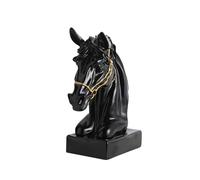 Viahsen Statue de Tête de Cheval, Décoration Vivante et élégante pour Une étagère à Livres