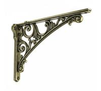 Viahsen Support d'Étagère Mural Support Équerre Murale Console Décorative Équerre d'Angle Construction Lourde Alliage de Zinc Ornements Européens Élégants , Bronze Antique 20CM