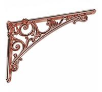 Viahsen Support d'Étagère Mural Support Équerre Murale Console Décorative Équerre d'Angle Construction Lourde Alliage de Zinc Ornements Européens Élégants , Or Rose 20CM