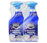 Viakal Bain Express Spray, fleurs élégantes 1440 ml, sans rinçage, élimine le calcaire en un seul passage, 2 pièces