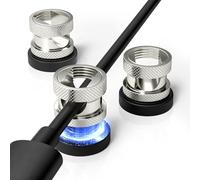 Viaky Lot de 3 clips de câble magnétiques en acier inoxydable super mini réglables avec coussinet en silicone autocollant pour bureau, voiture et gestion à domicile (6 mm)