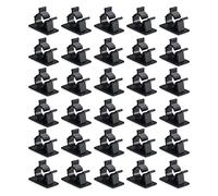 Viaky Lot de 30 clips noirs auto-adhésifs avec support en nylon réglable pour rangement de câbles
