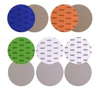 Viaky Lot de 30 disques abrasifs de 125 mm - Grain 3000/4000/5000/7000/1000 - Disques de ponçage secs et humides de 12,7 cm - Patins de ponçage ronds pour bois, métal et meubles