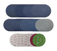 Viaky Lot de 36 disques abrasifs de 125 mm, 8 trous, crochet et boucle à 8 trous, grain 240 400 600 800 1000 1200 1500 2000 3000, disques de ponceuse orbitale pour bois, métal, voiture, meubles,