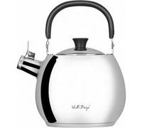 Vialli Design - Bouilloire avec sifflet en inox chromé 2.5l - Chromé - Chromé G