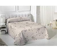 VIALMAN Couvre-lit boutis léger Sofia 20 pour lit Double de 150 cm, Couvre-lit de 150 cm, Taille Couvre-lit 250 x 270 cm, Couleur Beige