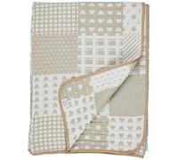 VIALMAN Couvre-lit léger Bouti Sofia 21 pour lit à Une Place de 105 à 120 cm | Couvre-lit 105 à 120 | Taille du Quilt 200 x 270 cm, Couleur Beige