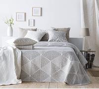 VIALMAN Couvre-lit léger Bouti Sofia 27 pour lit Double de 135 cm | Couvre-lit 135 | Taille du Quilt 230 x 270 cm, Couleur Beige