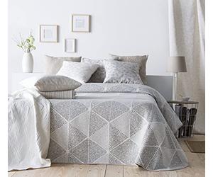 VIALMAN Couvre-lit léger Bouti Sofia 27 pour lit Double de 135 cm | Couvre-lit 135 | Taille du Quilt 230 x 270 cm, Couleur Beige