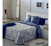 VIALMAN Couvre-lit Sofia 18 CAMA 180: 270 CM X 270 CM Bleu Marine