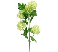 Viana Boule de neige artificielle - Branche décorative - Vert - Diamètre : 6,5 cm - Longueur : 78 cm