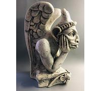 VIANAYA Gargouille de Paris Notre Dame - Modèle Penseur - Maxi Taille 32 CM - Matière platre - Qualité Made in France