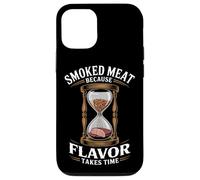 Viande fumée parce que la saveur prend du temps à fumer la viande Coque pour iPhone 12/12 Pro